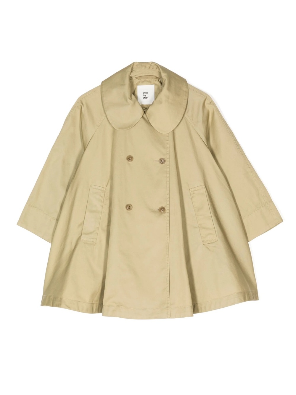 jnby by JNBY Beige Trench with Peter Pan Collar